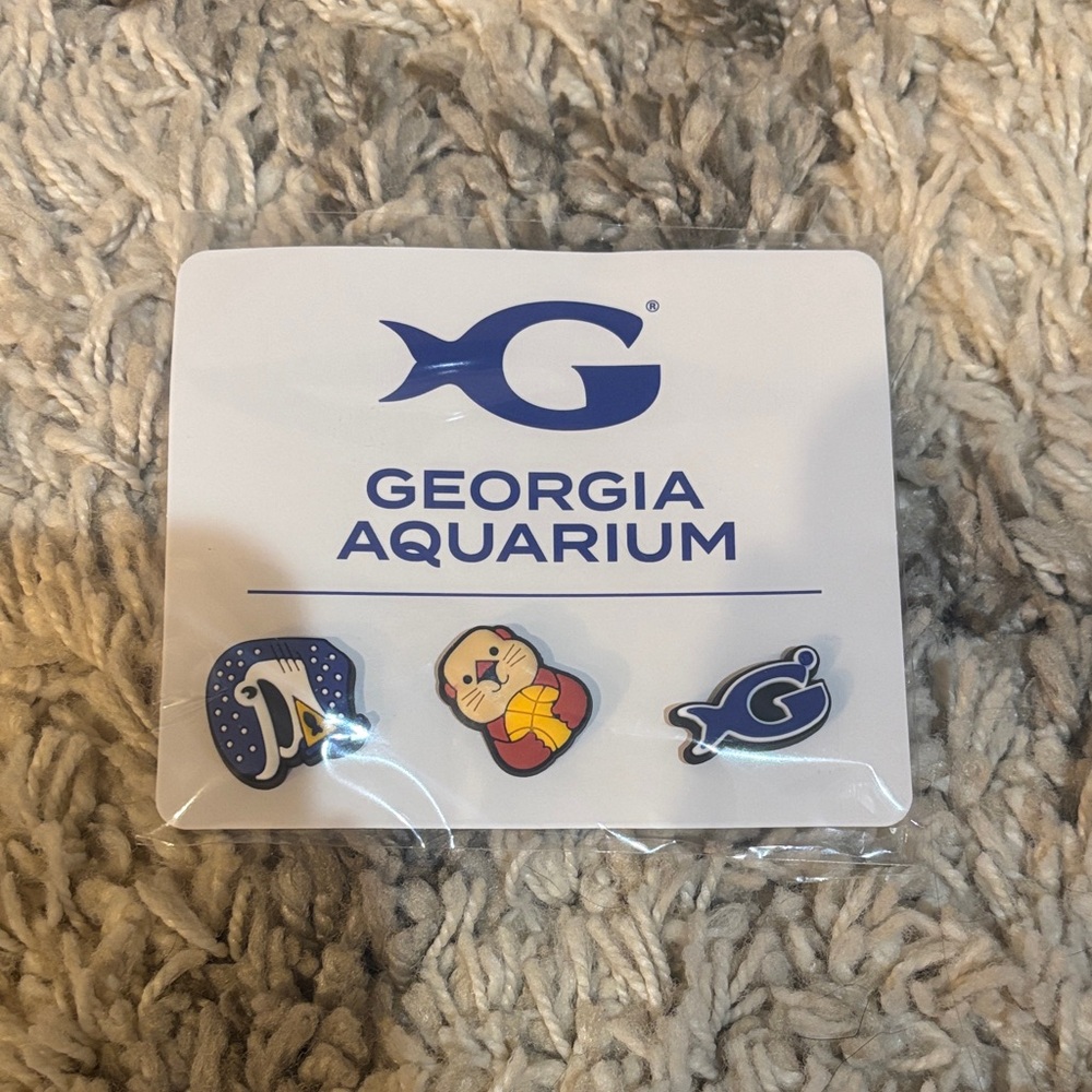 Georgia Aquarium Crocs Charm Trio - Navy, Blue, Yellow